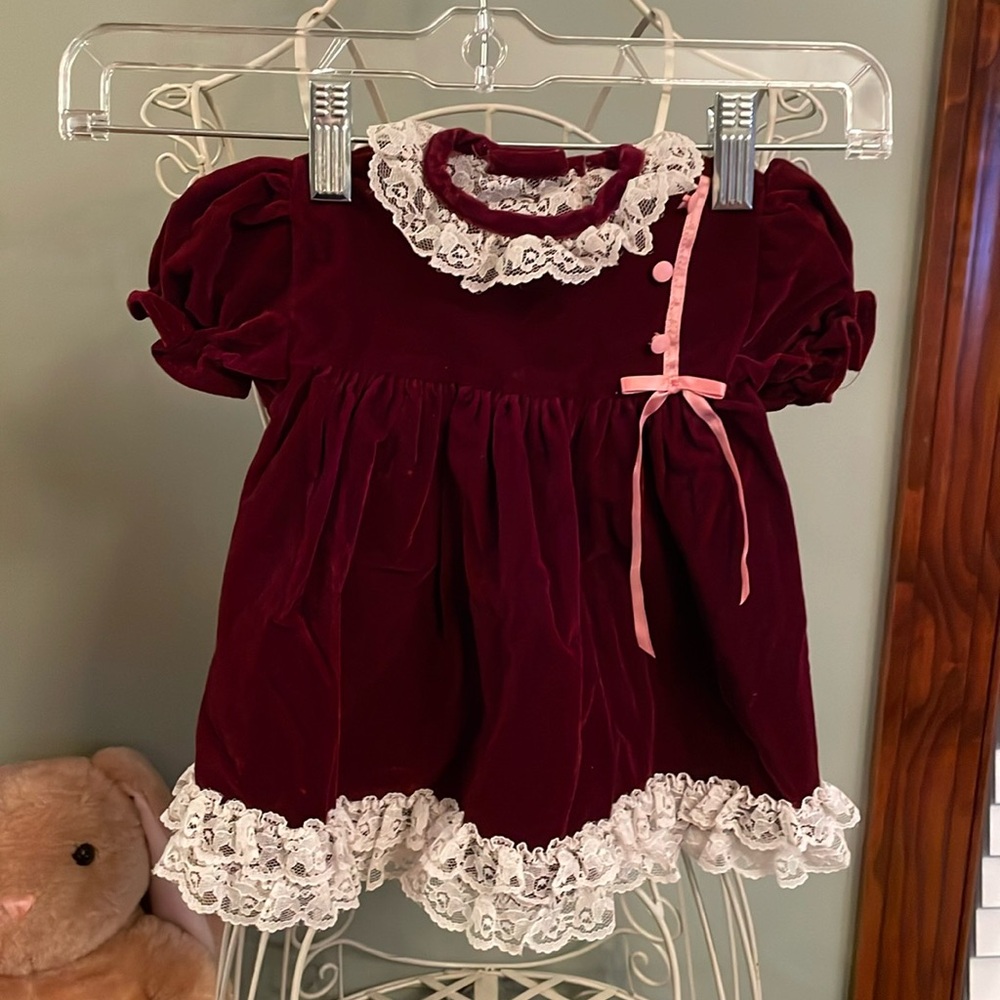 Jolene vintage baby dress size 12M.